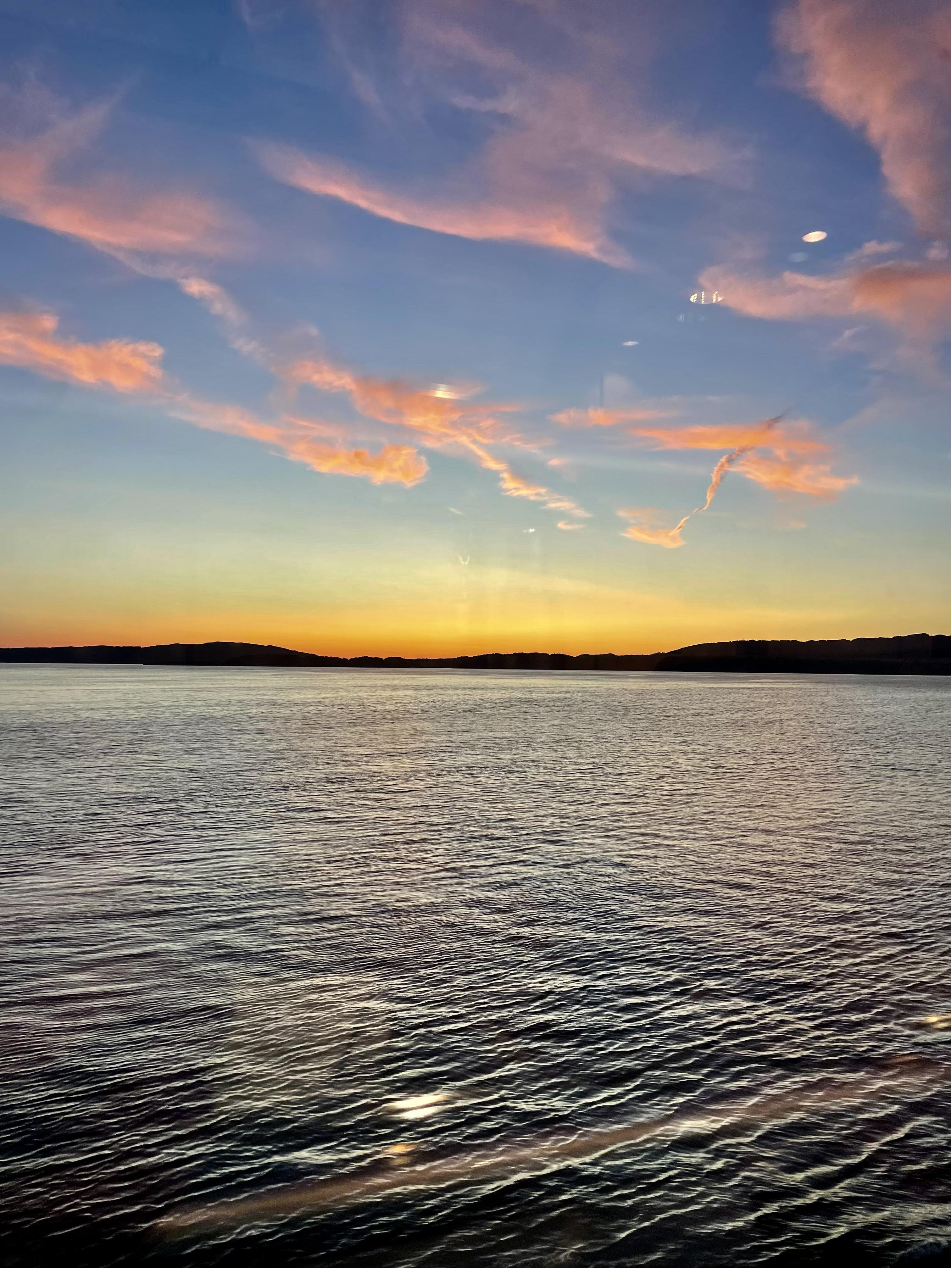sunset by the sea